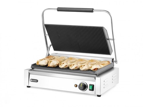 Hendi 263624 Kontaktgrill "PANINI" XL, alsó és felső bordás lappal